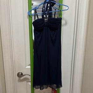 Elegant Navy Blue Dress